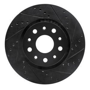 Dodge Sprinter 2500 Brake Rotor (1) - Rear Right - R1 Concepts - Drilled & Slotted - Black - `02-`18